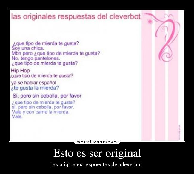 Esto es ser original - 