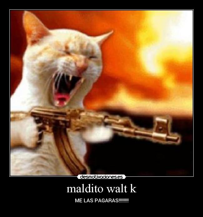 maldito walt k - ME LAS PAGARAS!!!!!!!!
