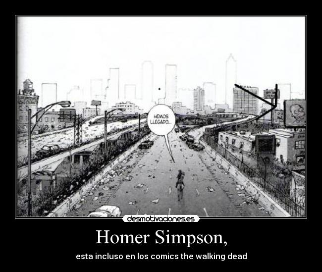 carteles esta incluso los comics the walking dead homer simpson desmotivaciones