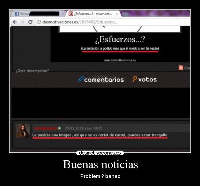 carteles baneo buenas noticias troll problem desmotivaciones
