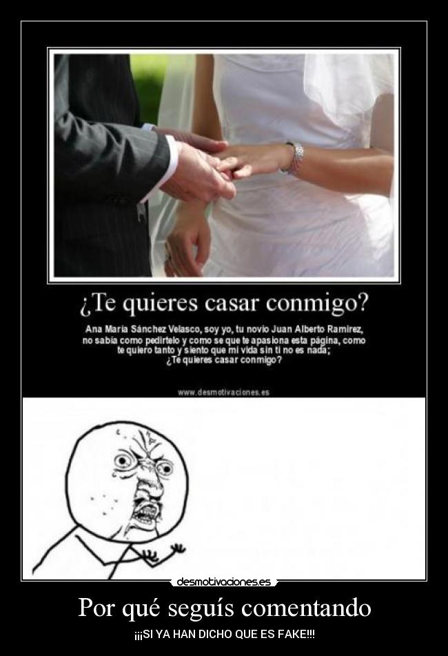 Por qué seguís comentando - ¡¡¡SI YA HAN DICHO QUE ES FAKE!!!