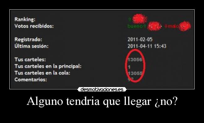 Alguno tendria que llegar ¿no? - 