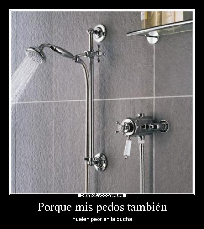 Porque mis pedos también - huelen peor en la ducha