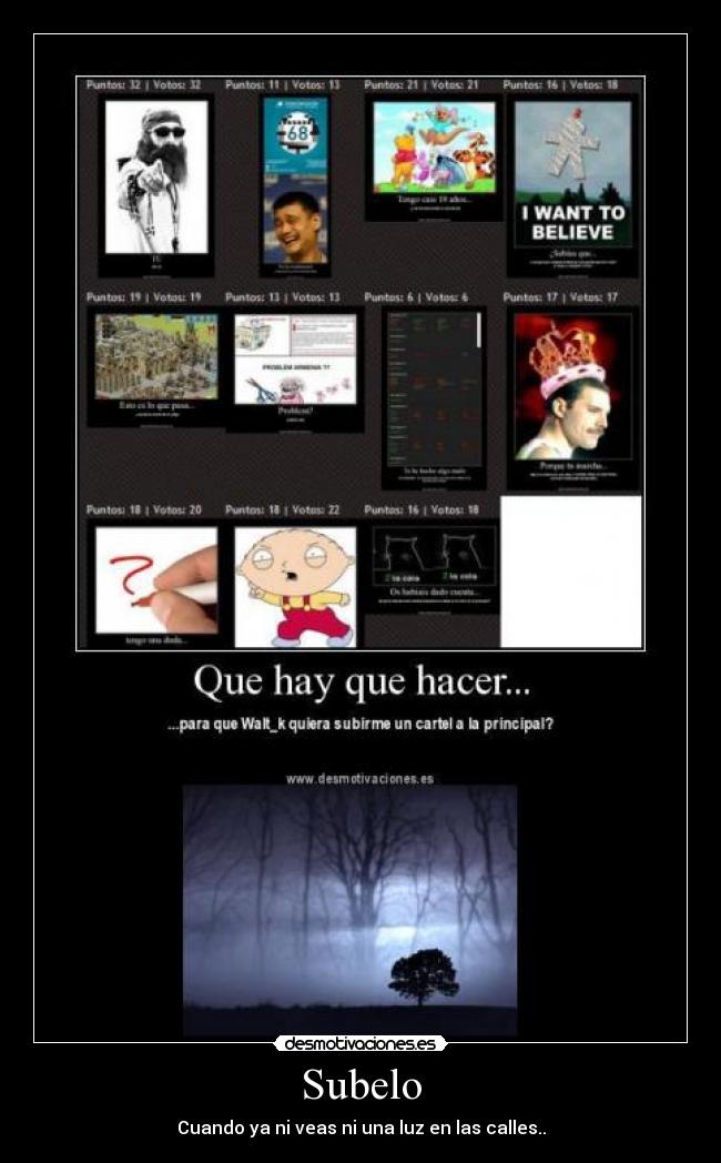 Subelo - Cuando ya ni veas ni una luz en las calles..