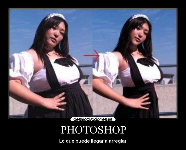 carteles photoshop gorda arreglar desmotivaciones