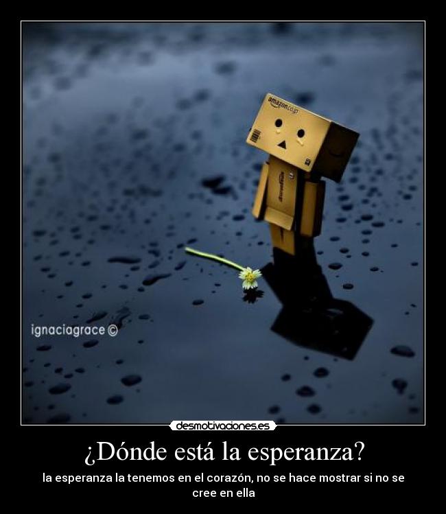 ¿Dónde está la esperanza? -