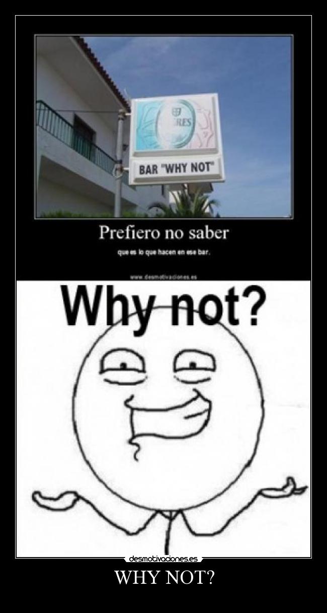 WHY NOT? - 