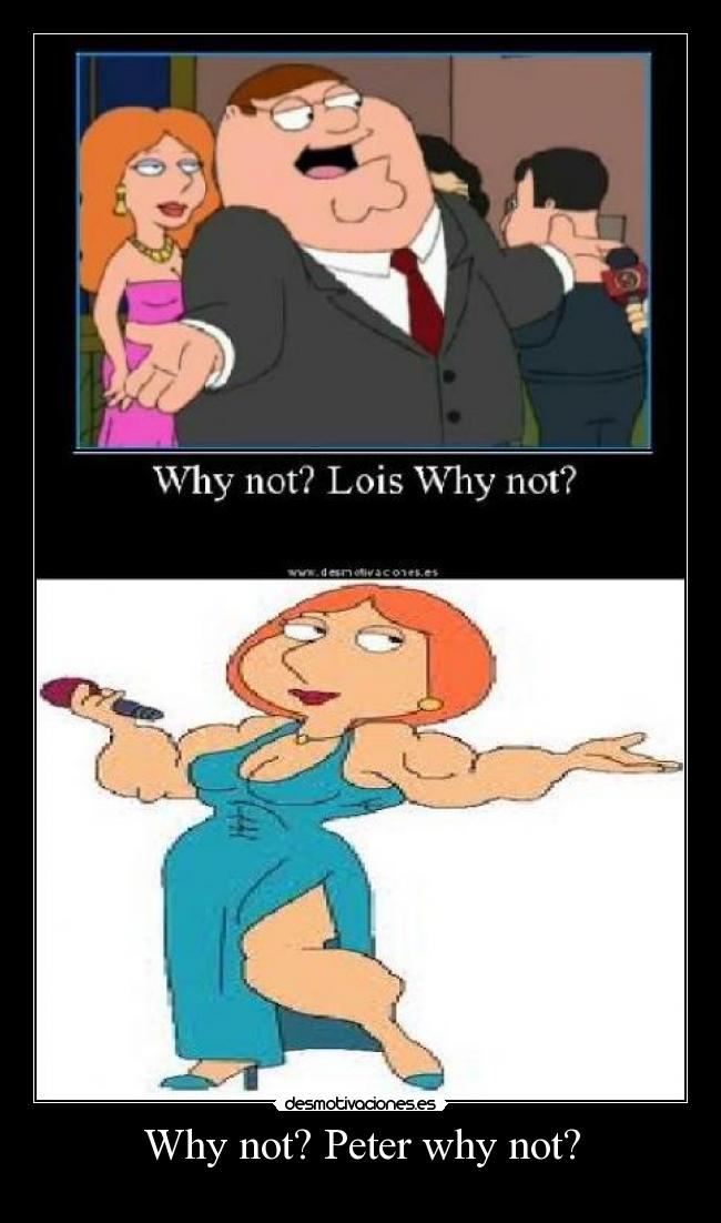 Why not? Peter why not? -