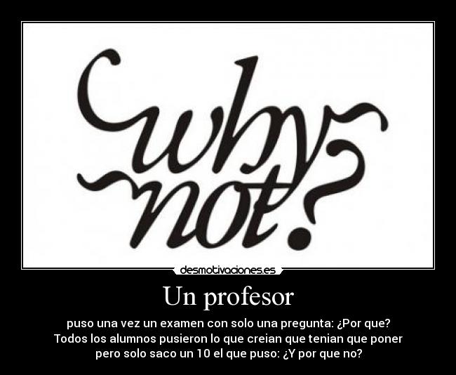 Un profesor -