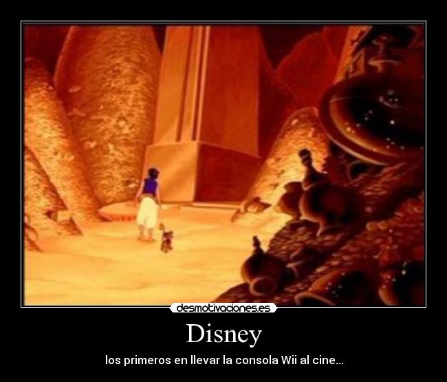 Disney - los primeros en llevar la consola Wii al cine...