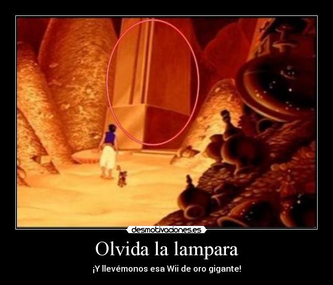 Olvida la lampara - ¡Y llevémonos esa Wii de oro gigante!