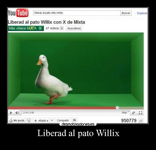 Liberad al pato Willix - 