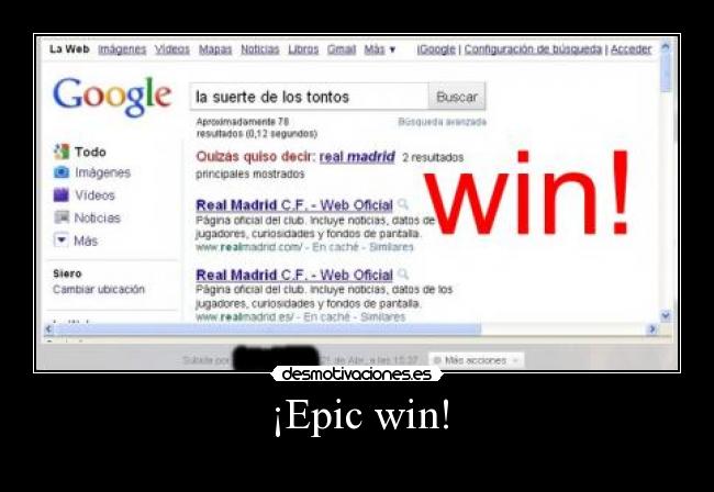 ¡Epic win! - 