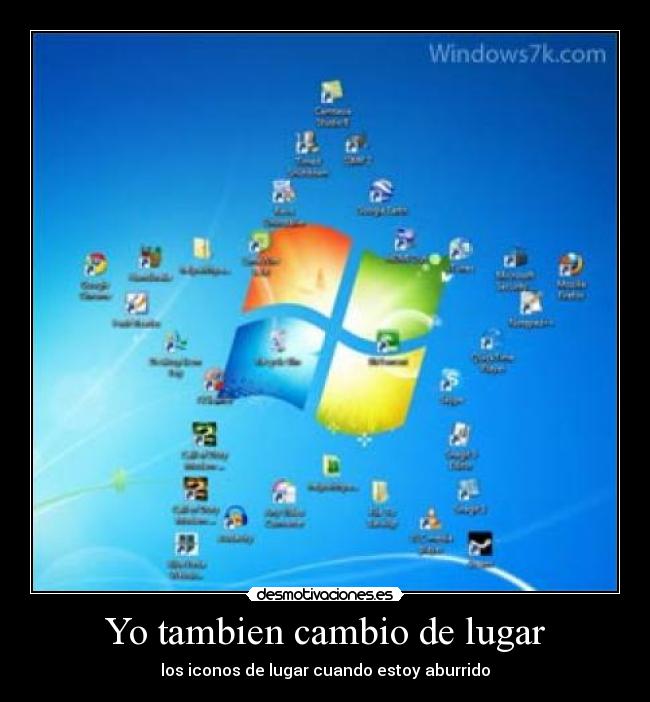 Yo tambien cambio de lugar - los iconos de lugar cuando estoy aburrido