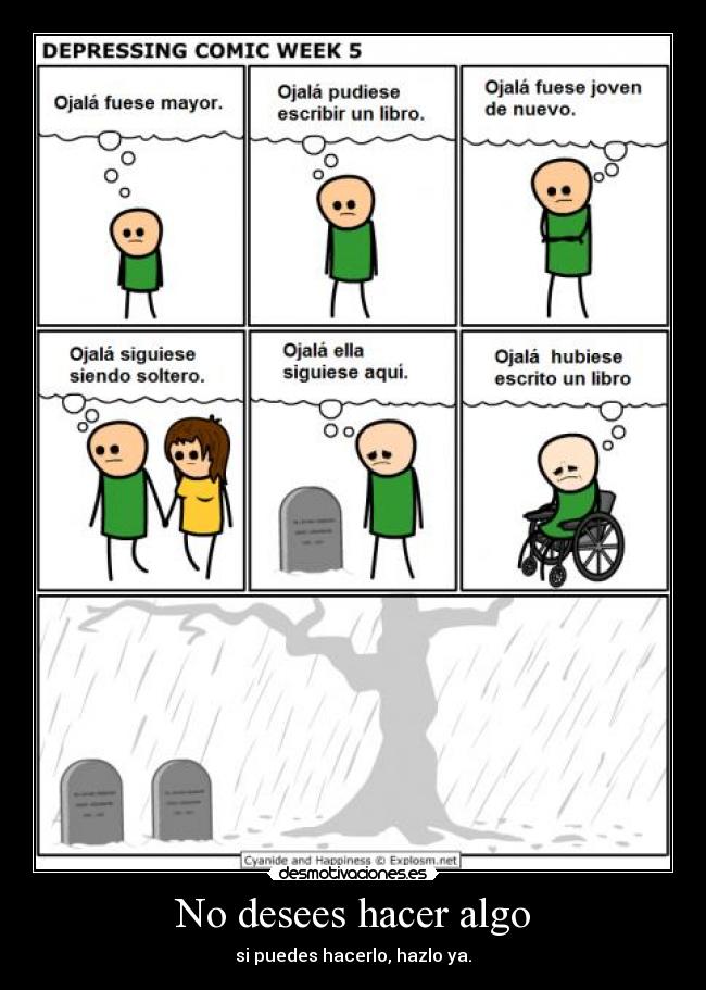 carteles desear desmotivaciones