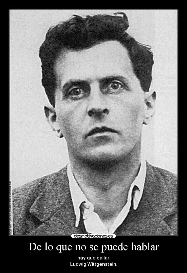 De lo que no se puede hablar -