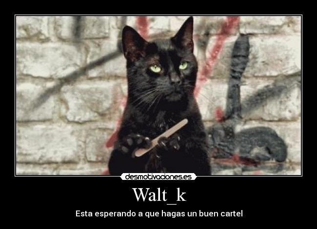 Walt_k - Esta esperando a que hagas un buen cartel