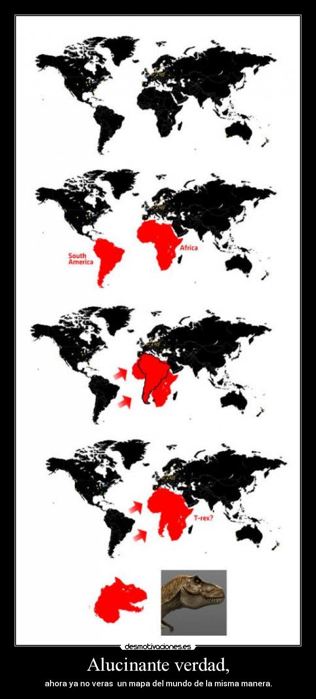 Alucinante verdad, - ahora ya no veras  un mapa del mundo de la misma manera.