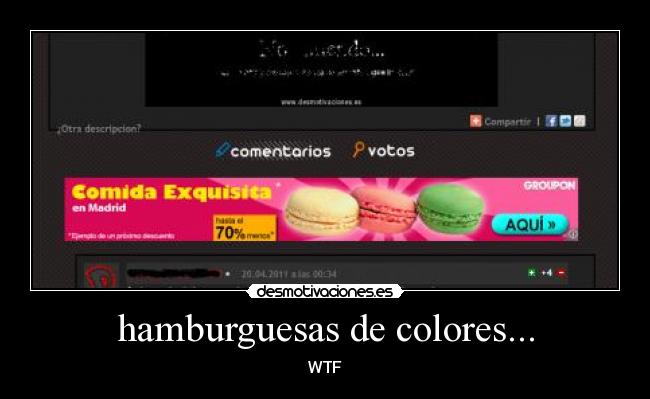 hamburguesas de colores... - WTF