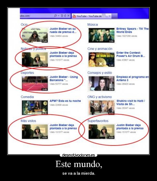 Este mundo, - se va a la mierda.