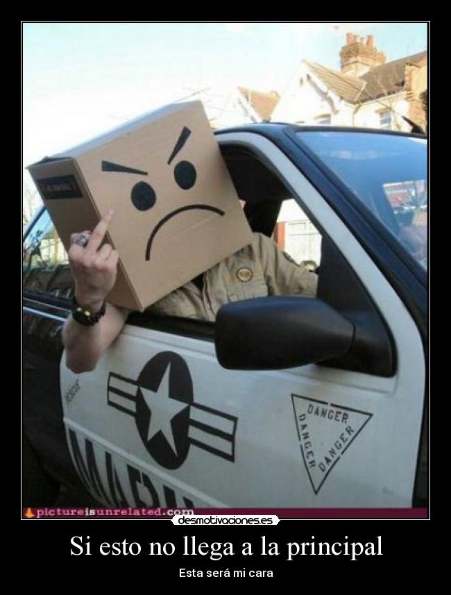 Si esto no llega a la principal - 