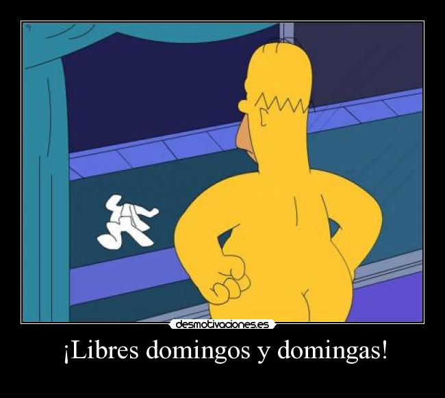 ¡Libres domingos y domingas! - 