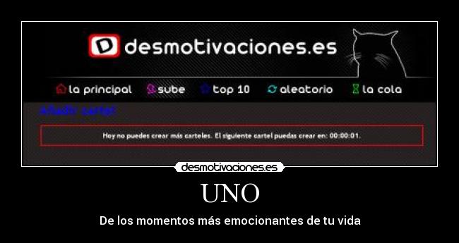 UNO - De los momentos más emocionantes de tu vida