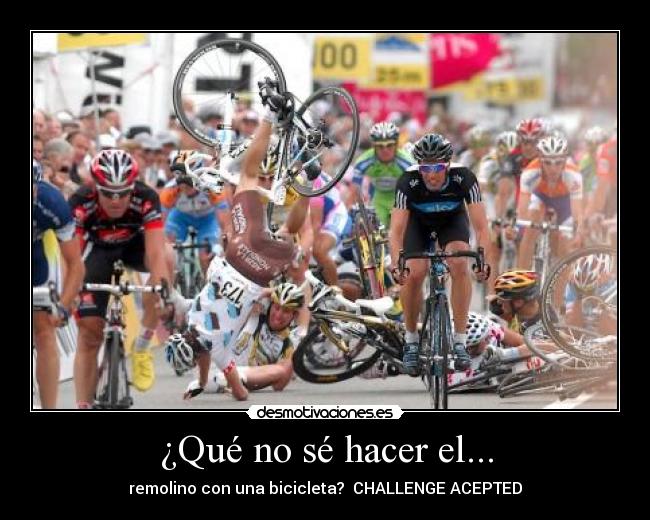 ¿Qué no sé hacer el... - remolino con una bicicleta?  CHALLENGE ACEPTED