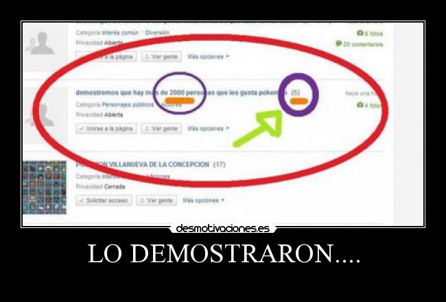 LO DEMOSTRARON.... - 