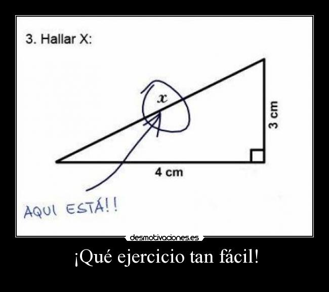 ¡Qué ejercicio tan fácil! -