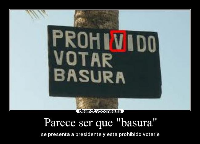 Parece ser que basura -
