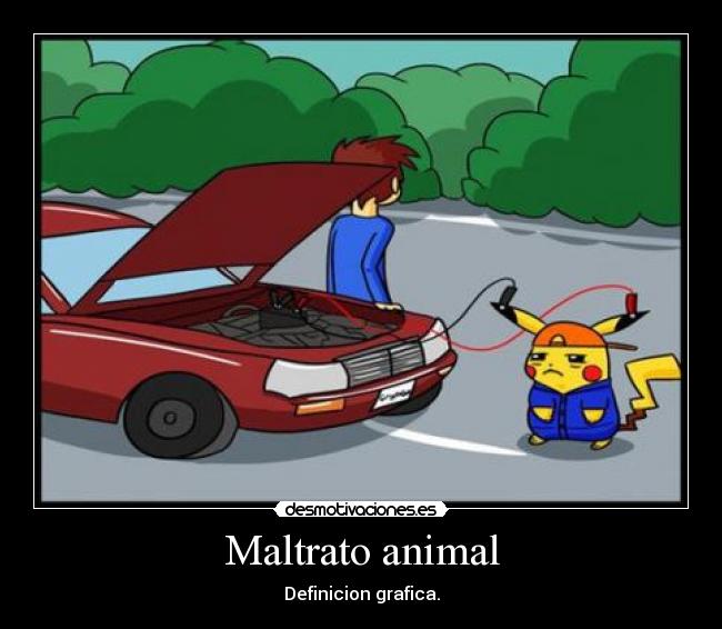 Maltrato animal - Definicion grafica.