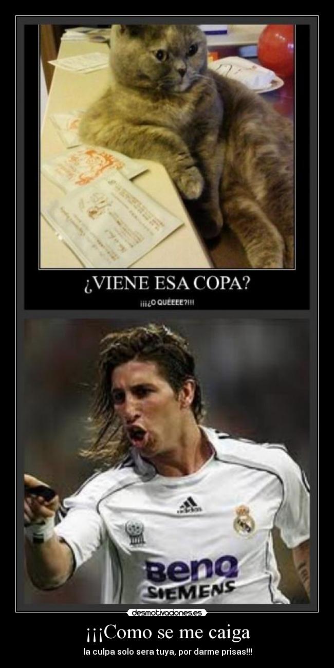 ¡¡¡Como se me caiga -