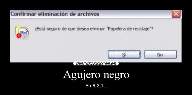 Agujero negro - En 3,2,1...