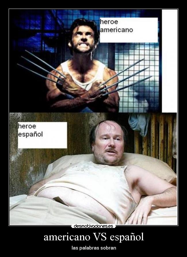 americano VS español - las palabras sobran