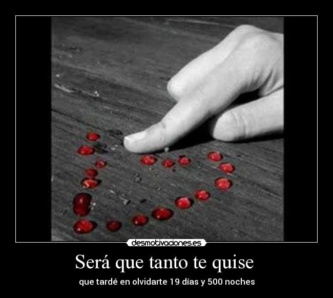 Será que tanto te quise -