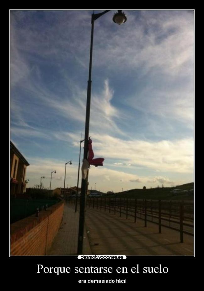 carteles asiento farola desmotivaciones