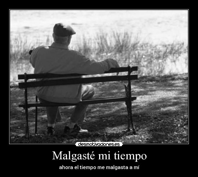 Malgasté mi tiempo -