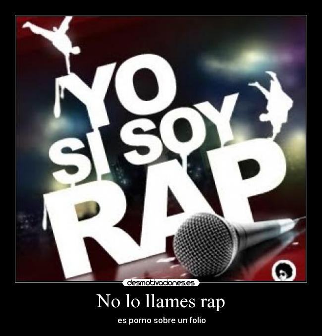 No lo llames rap -