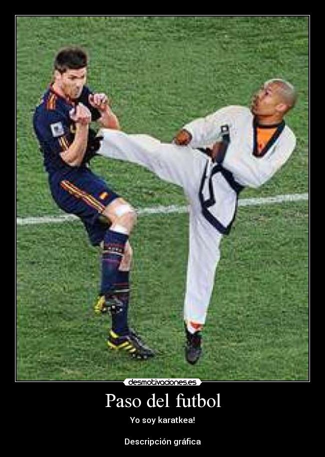 carteles futbol karateka desmotivaciones