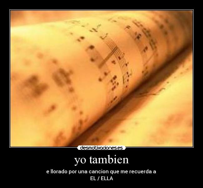 yo tambien -