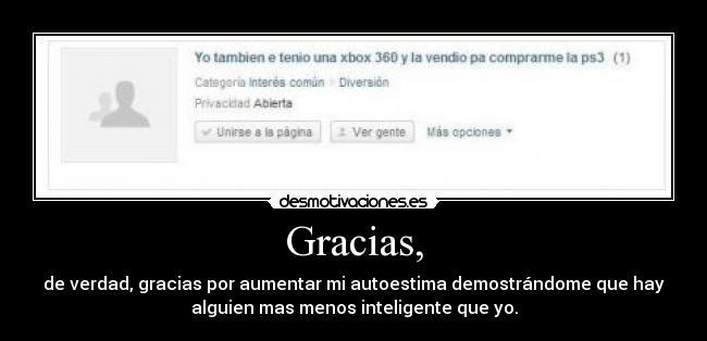 Gracias, -