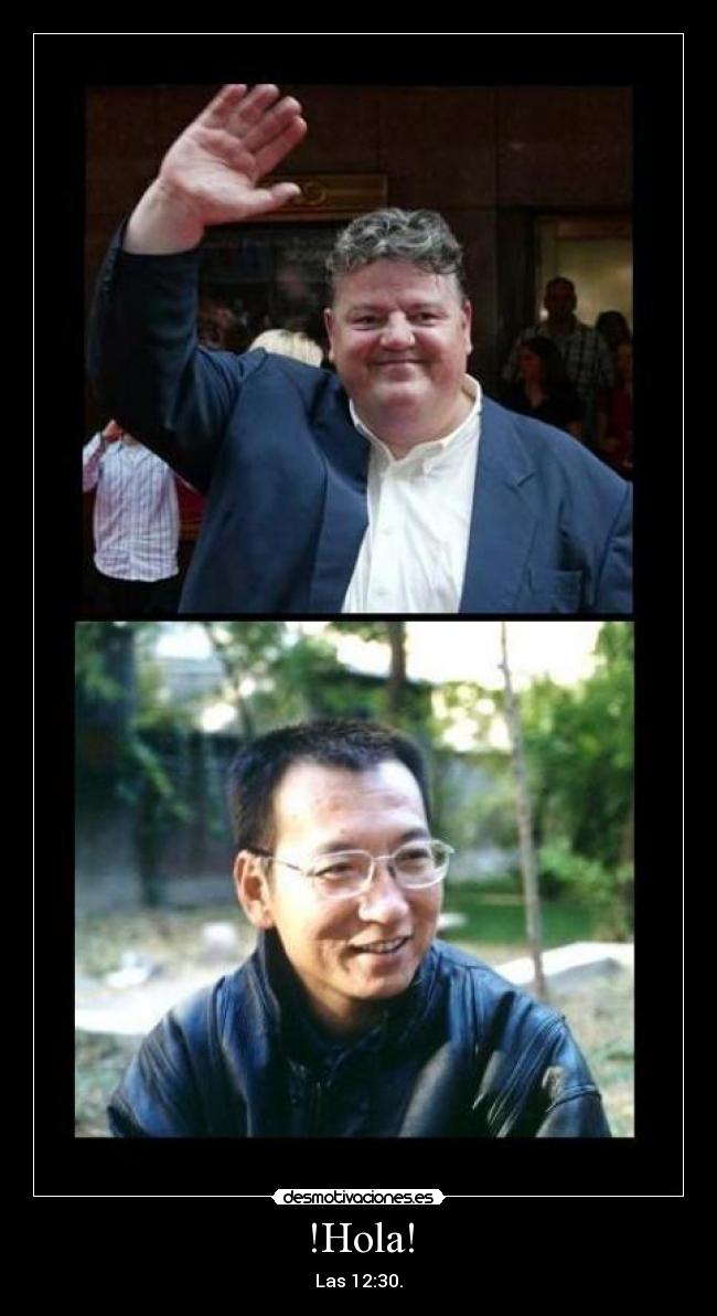 !Hola! - Las 12:30.
