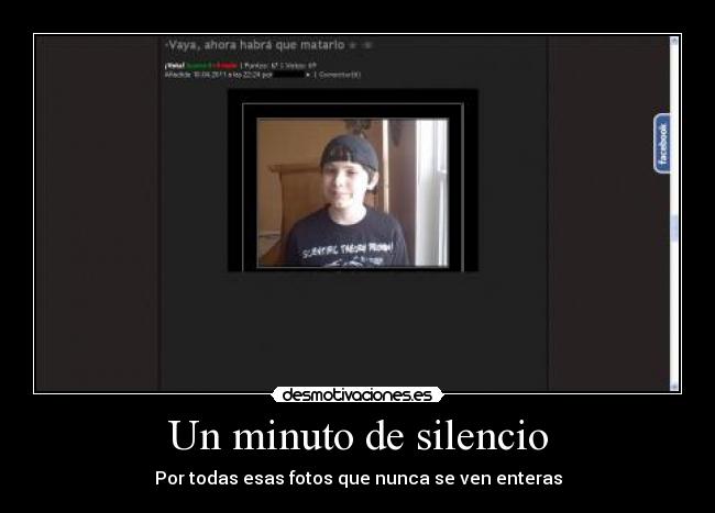 Un minuto de silencio -