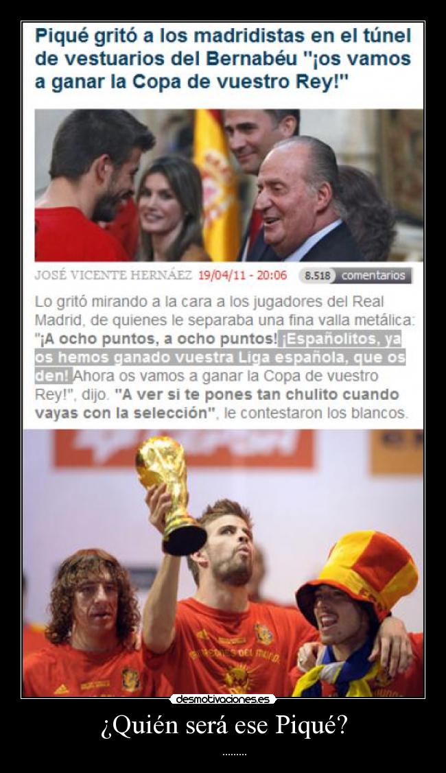 ¿Quién será ese Piqué? - ♪♫♫♪♫♪♪♫.........