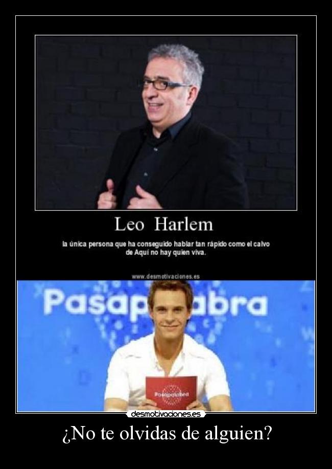 ¿No te olvidas de alguien? - 