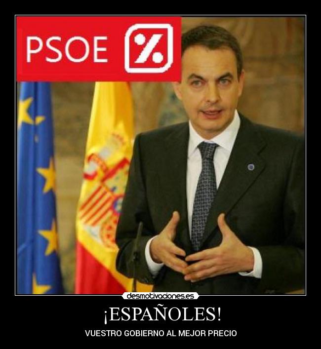 carteles zapatero desmotivaciones