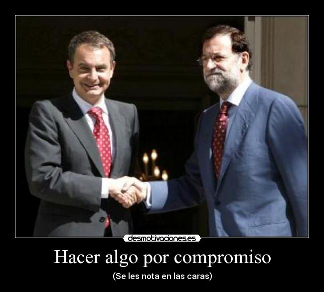 Hacer algo por compromiso -
