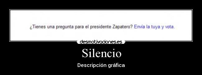 Silencio - Descripción gráfica
