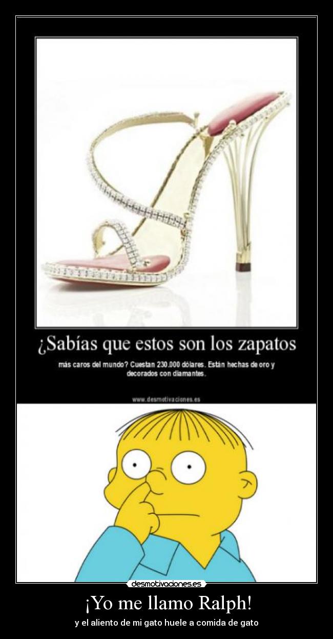 ¡Yo me llamo Ralph! - y el aliento de mi gato huele a comida de gato